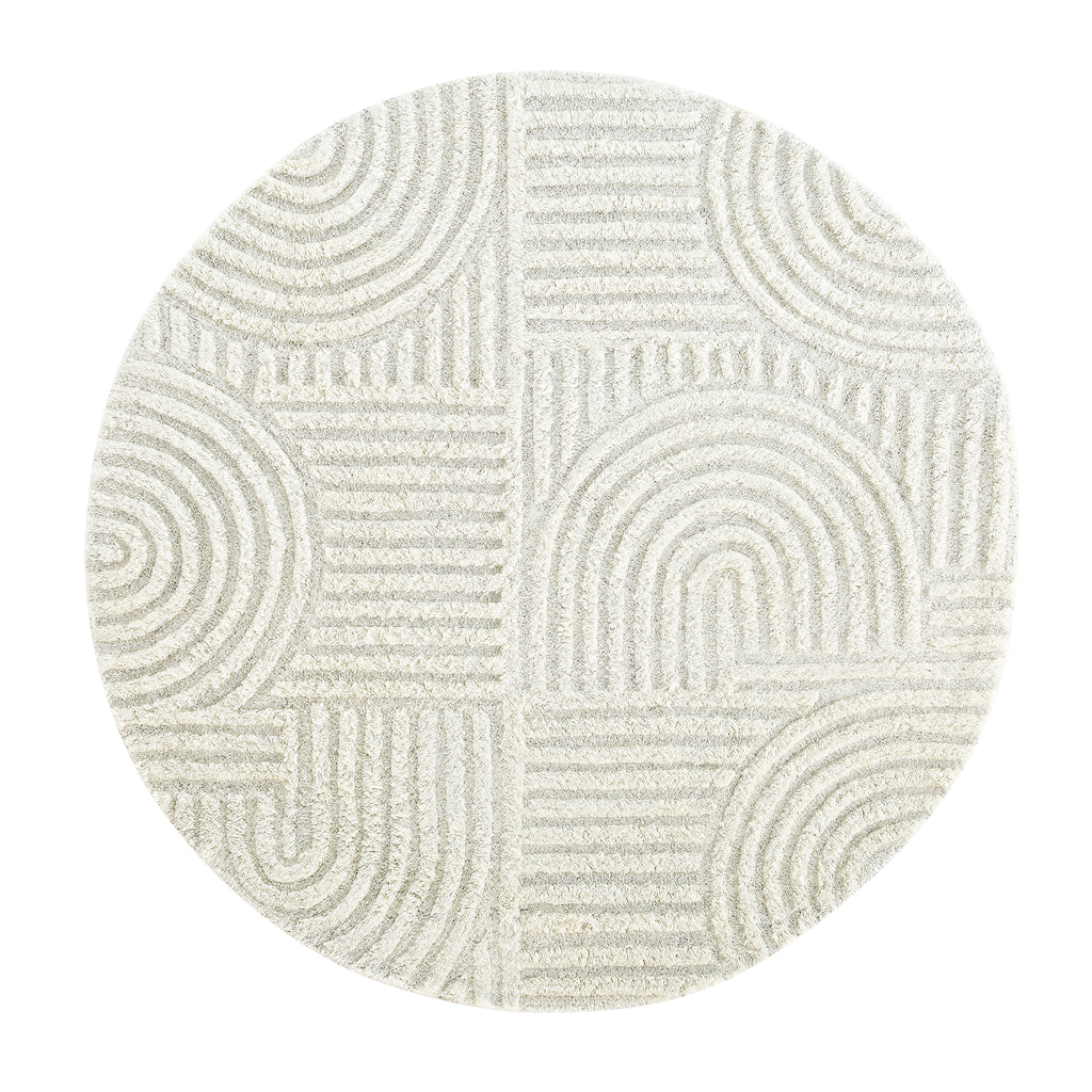 Windsor Geo Tufted 160x230cm Cream Rug main image 0