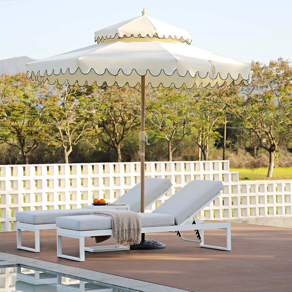 Sun-lounger Algon Allibert Brown 187 x 58 x 29 cm