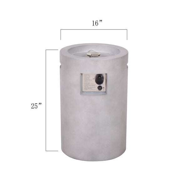 Real Concrete Cylinder 25