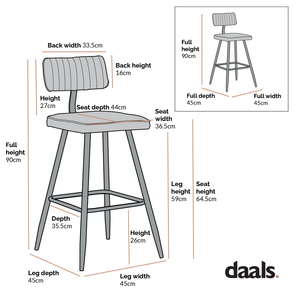 Charlecote Set Of 2 Light Grey Fabric Upholstered Bar Stools Daals charlecote-set-of-2-light-grey-fabric-upholstered-bar-stools-daals