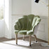 Barnard Scalloped Clam Chair, Lichen Velvet - daals