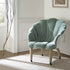 Barnard Scalloped Clam Chair, Sage Green Chenille - daals