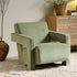 Brompton Sculptural Armchair, Lichen Velvet - daals