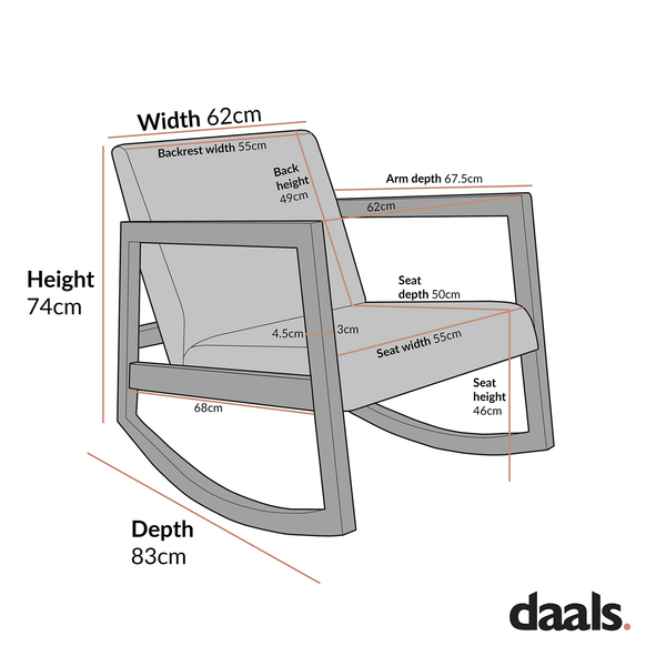 Fyne Moss Green Velvet Rocking Weathered Oak Armchair