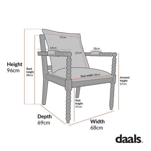 Hemingford Moss Green Velvet Bobbin Washed Oak Armchair