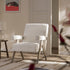 Chinnor Beige Boucle Weathered Oak Frame Accent Chair - daals