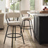Lotte Set of 2 Swivel Counter Stools, Ivory Weave - daals