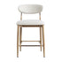 Dagmar Counter Stool, Ivory Weave | Natural Frame