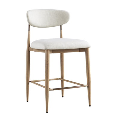 Dagmar Counter Stool, Ivory Weave | Natural Frame