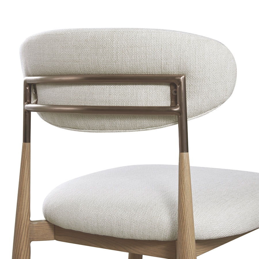 Dagmar Counter Stool, Ivory Weave | Natural Frame