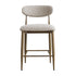 Dagmar Counter Stool, Light Taupe Boucle | Silver Oak Frame