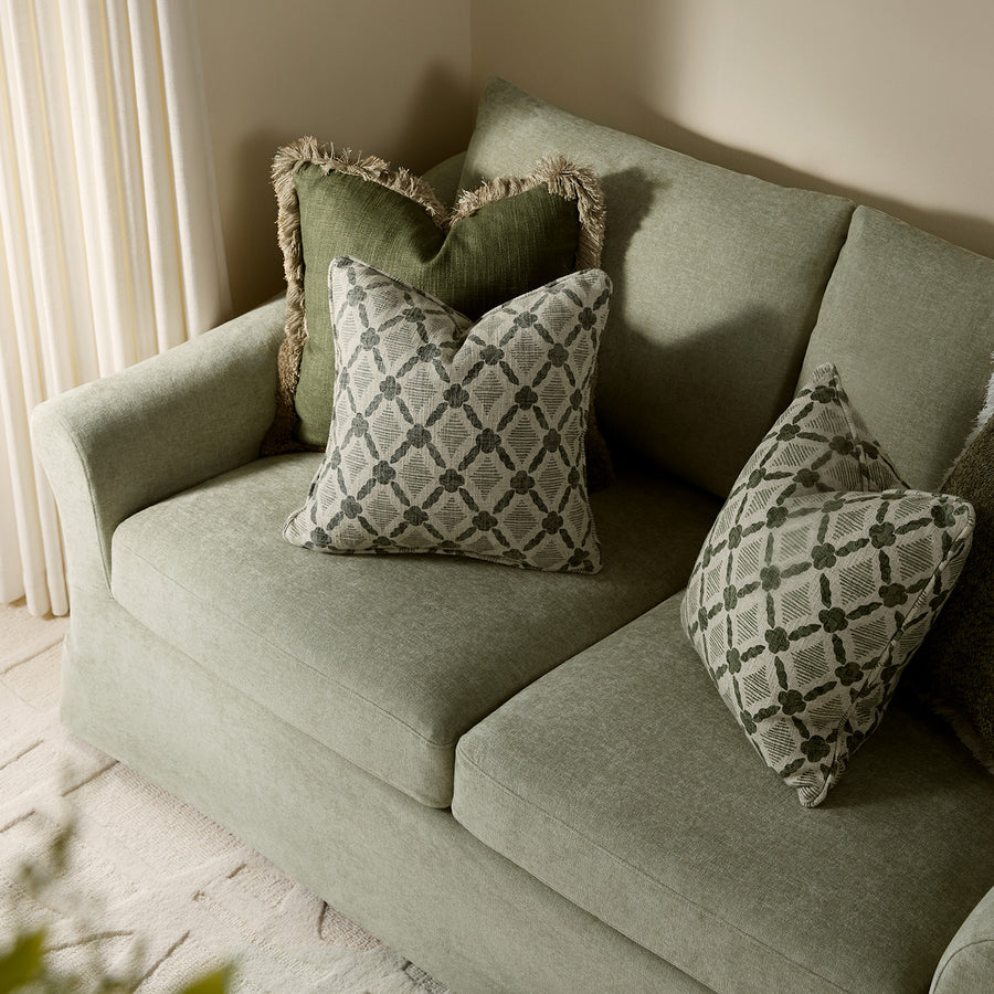 Frognal Modular Loose Cover Large 2-Seater Sofa, Aqua Chenille