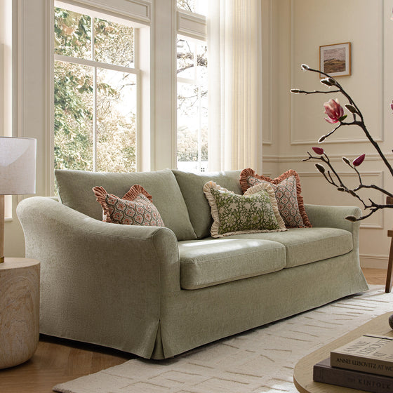 Frognal Modular Loose Cover 3-Seater Sofa, Aqua Chenille