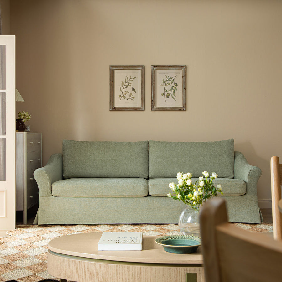 Frognal Modular Loose Cover 4-Seater Sofa, Aqua Chenille