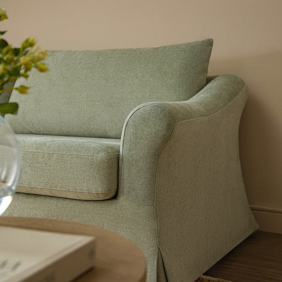 Frognal Modular Loose Cover 4-Seater Sofa, Aqua Chenille