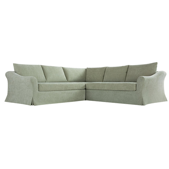 Frognal Modular Loose Cover Large 260cm Corner Sofa, Aqua Chenille