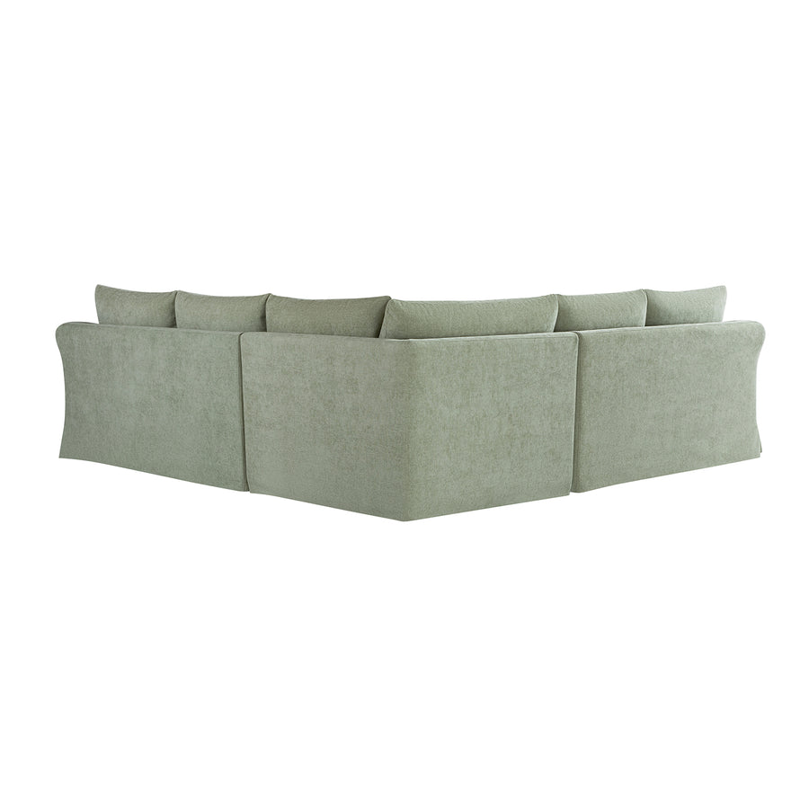 Frognal Modular Loose Cover Large 260cm Corner Sofa, Aqua Chenille