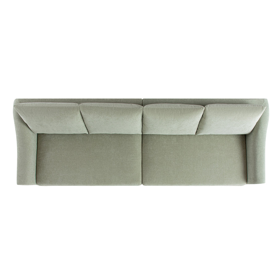 Frognal Modular Loose Cover Large 4-Seater Sofa, Aqua Chenille