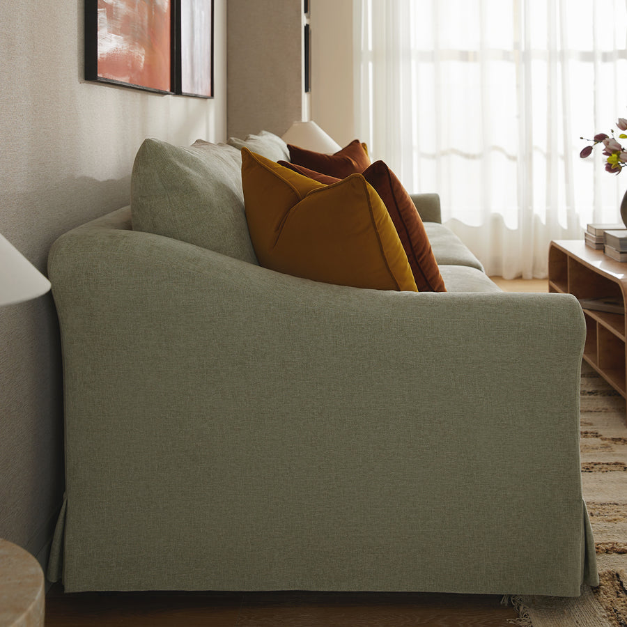 Frognal Modular Loose Cover Large 4-Seater Sofa, Aqua Chenille