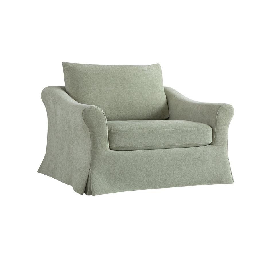 Frognal Modular Loose Cover Loveseat, Aqua Chenille