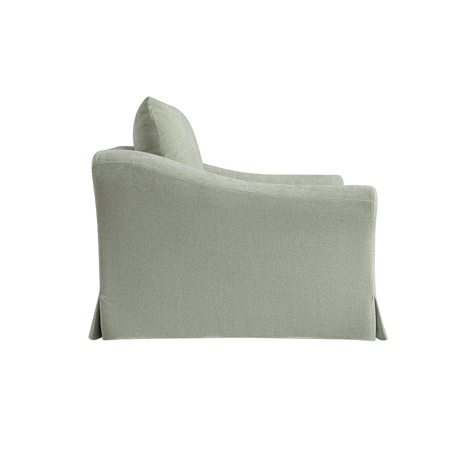 Frognal Modular Loose Cover Loveseat, Aqua Chenille
