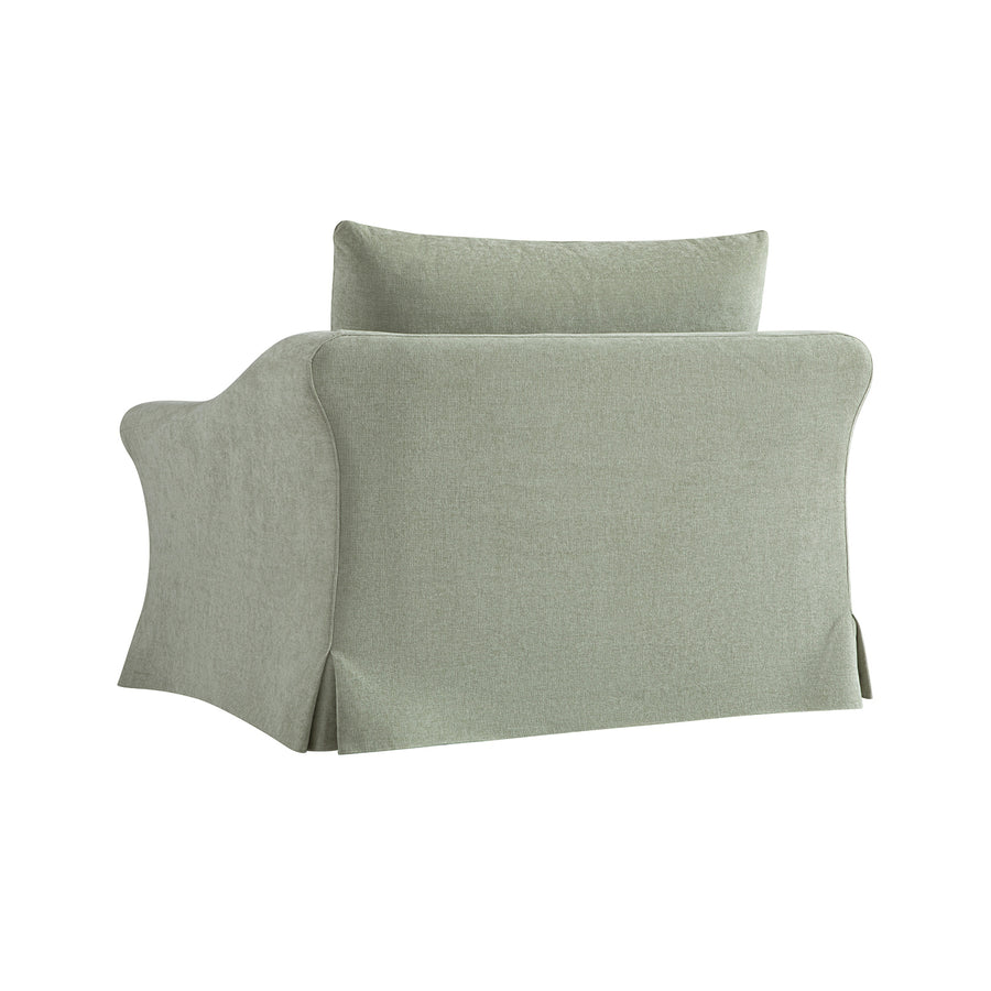 Frognal Modular Loose Cover Loveseat, Aqua Chenille