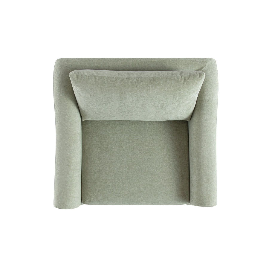 Frognal Modular Loose Cover Loveseat, Aqua Chenille