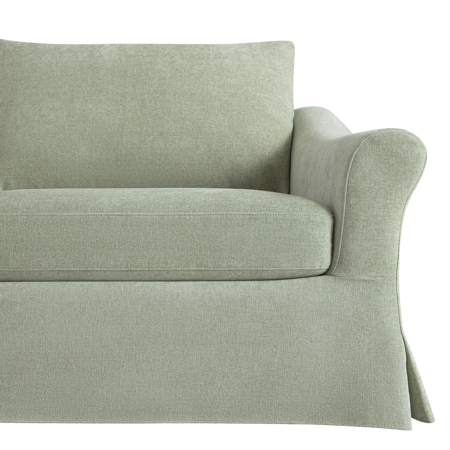 Frognal Modular Loose Cover Loveseat, Aqua Chenille