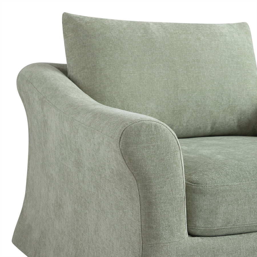 Frognal Modular Loose Cover Loveseat, Aqua Chenille