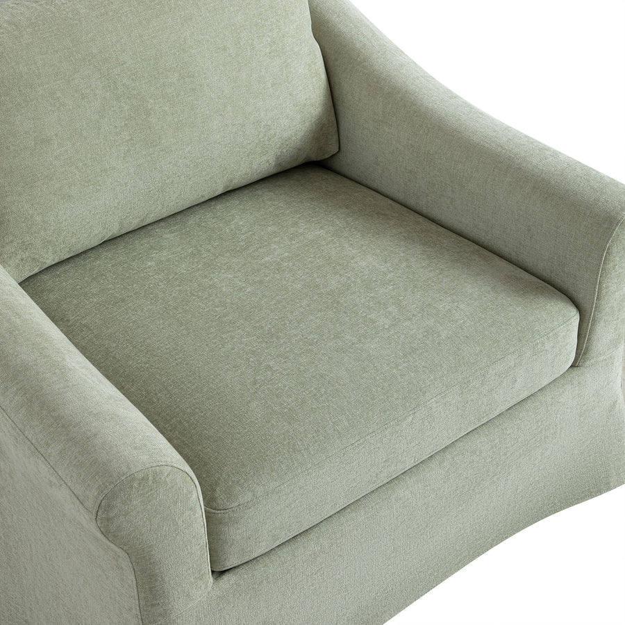 Frognal Modular Loose Cover Loveseat, Aqua Chenille