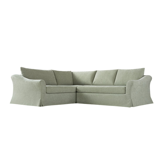 Frognal Modular Loose Cover Left Hand Facing L-Shape Corner Sofa, Aqua Chenille