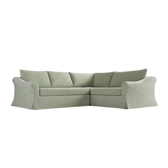 Frognal Modular Loose Cover Right Hand Facing L-Shape Corner Sofa, Aqua Chenille