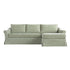 Frognal Modular Loose Cover Extra Large Right Hand Facing Chaise Sofa, Aqua Chenille - daals