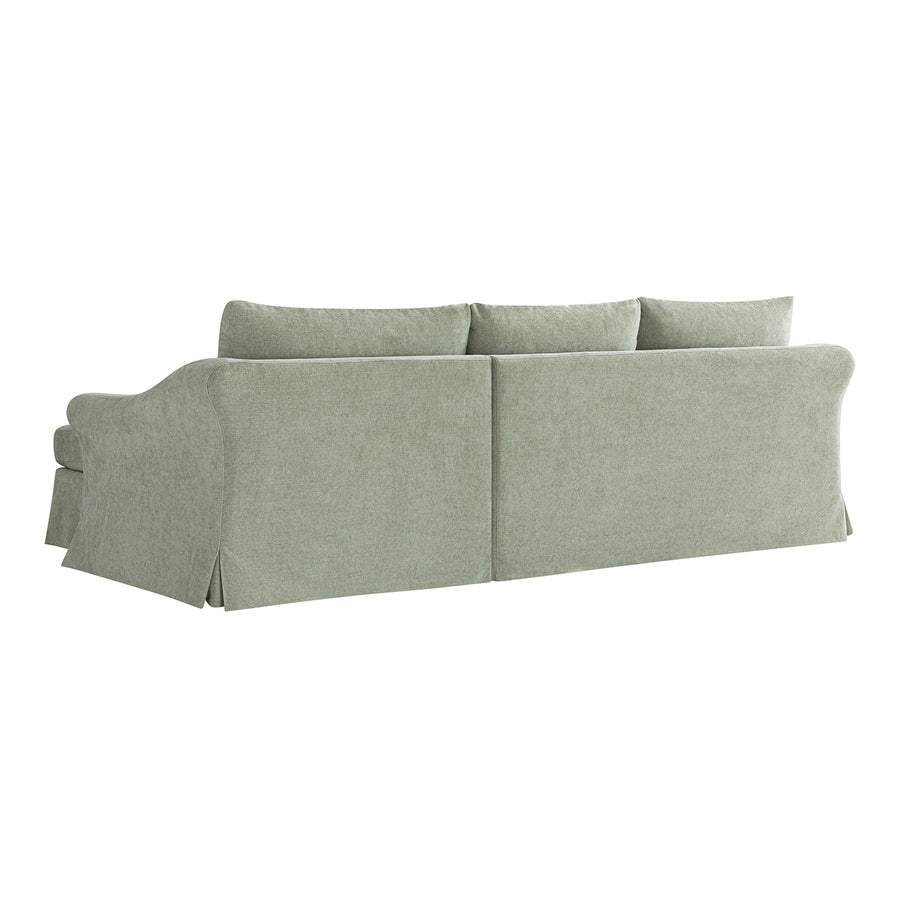 Frognal Modular Loose Cover Extra Large Right Hand Facing Chaise Sofa, Aqua Chenille - daals