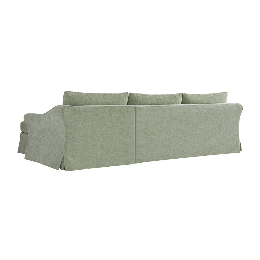 Frognal Modular Loose Cover Grande Right Hand Facing Chaise Sofa, Aqua Chenille