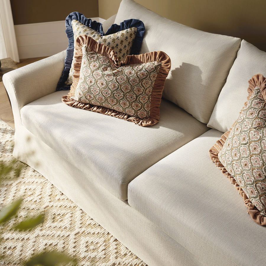 Frognal Modular Loose Cover 3-Seater Sofa, Beige Weave