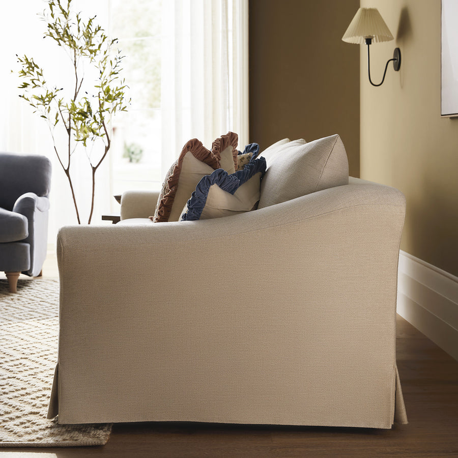Frognal Modular Loose Cover 3-Seater Sofa, Beige Weave