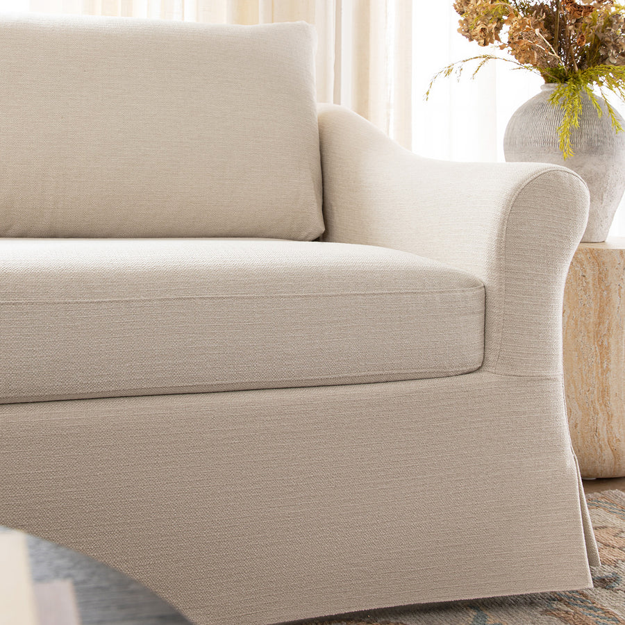 Frognal Modular Loose Cover 4-Seater Sofa, Beige Weave
