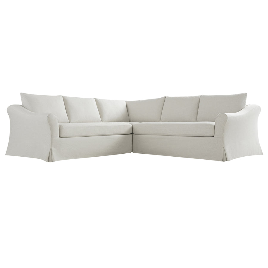 Frognal Modular Loose Cover Large 260cm Corner Sofa, Beige Weave