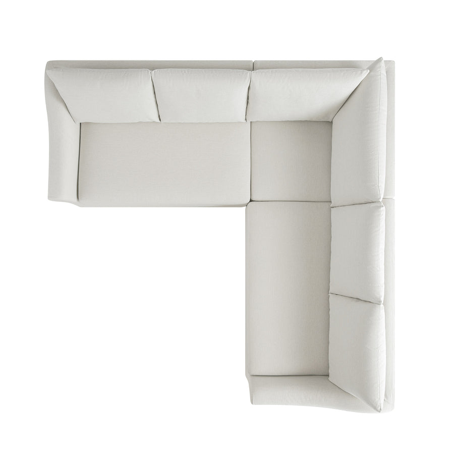 Frognal Modular Loose Cover Large 260cm Corner Sofa, Beige Weave