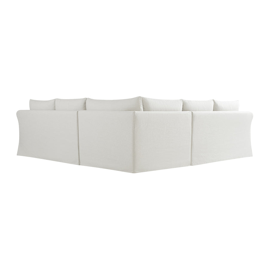 Frognal Modular Loose Cover Large 260cm Corner Sofa, Beige Weave