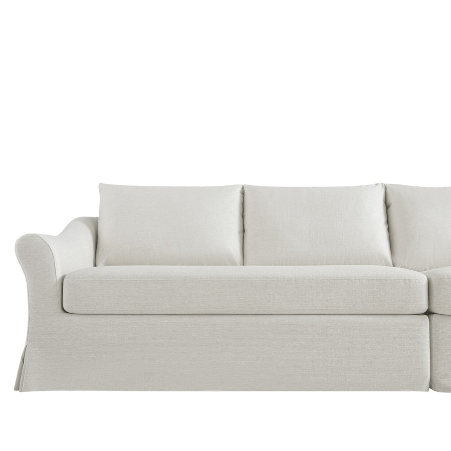 Frognal Modular Loose Cover Large 4-Seater Sofa, Beige Weave