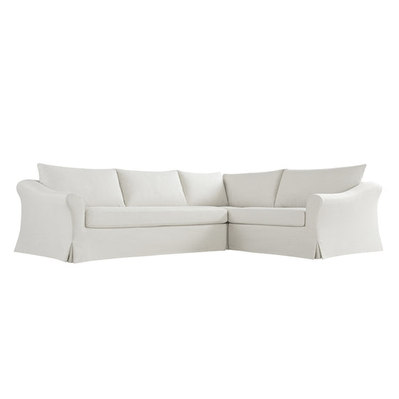 Frognal Modular Loose Cover Large Right Hand Facing L-Shape Corner Sofa, Beige Weave