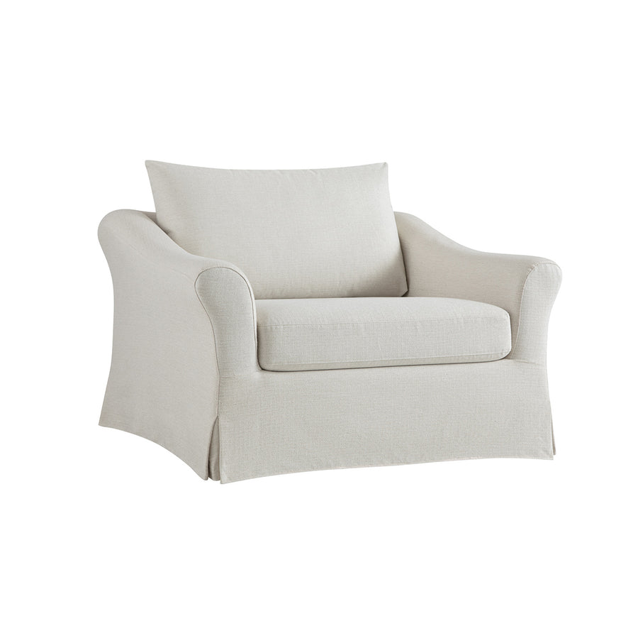 Frognal Modular Loose Cover Loveseat, Beige Weave