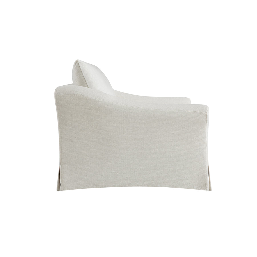 Frognal Modular Loose Cover Loveseat, Beige Weave