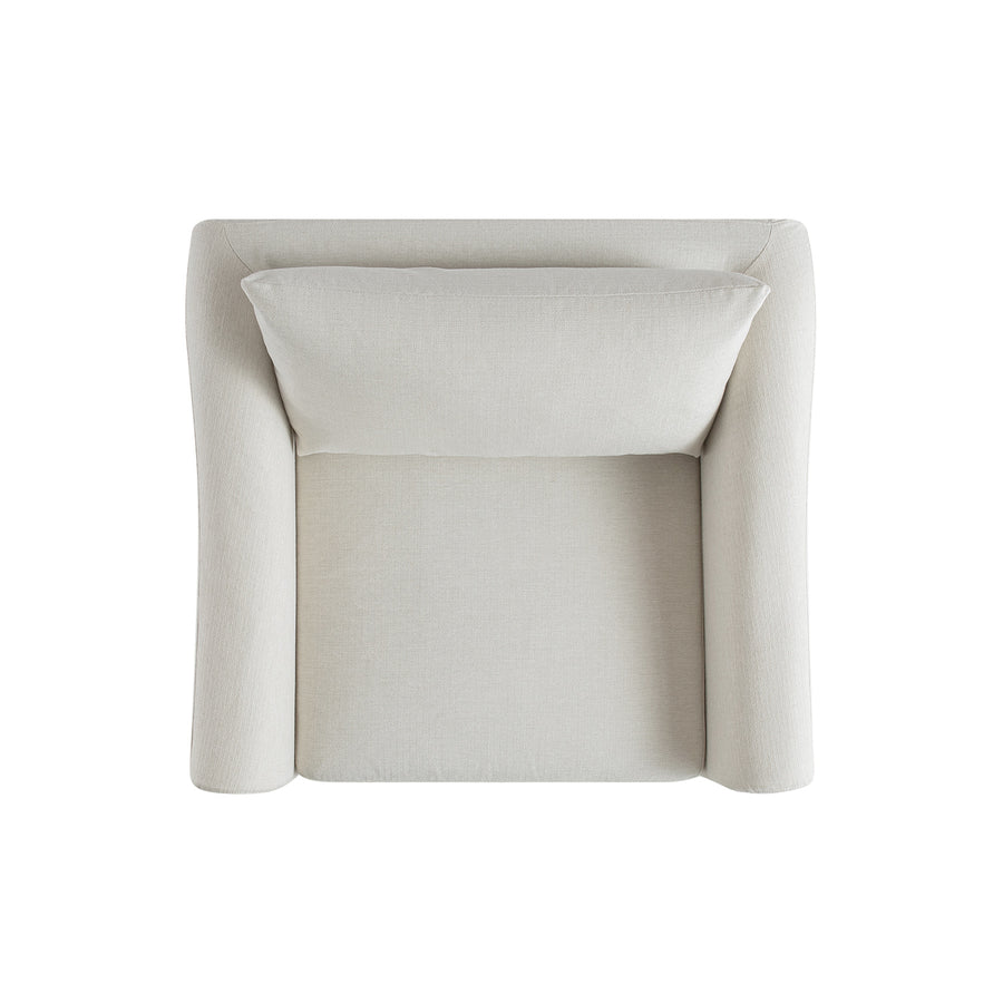 Frognal Modular Loose Cover Loveseat, Beige Weave