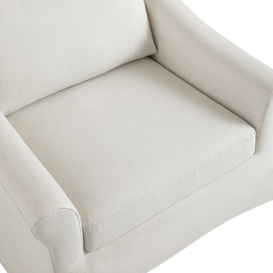 Frognal Modular Loose Cover Loveseat, Beige Weave