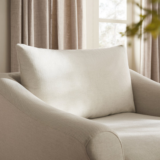 Frognal Modular Loose Cover Loveseat, Beige Weave