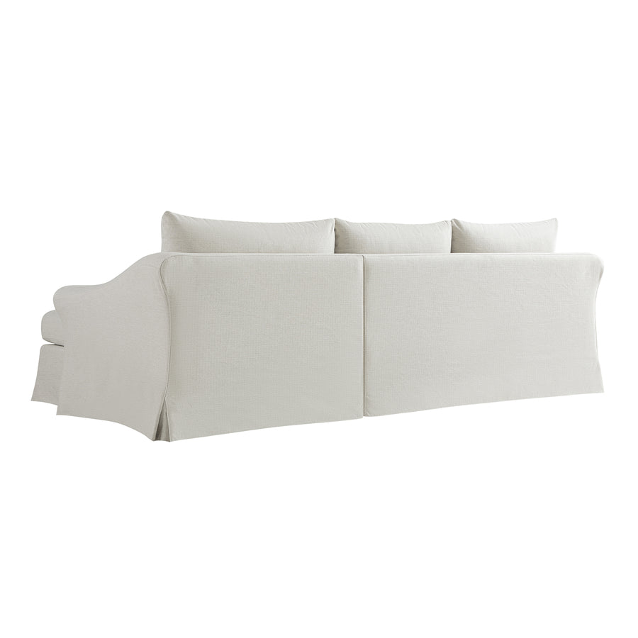 Frognal Modular Loose Cover Extra Large Right Hand Facing Chaise Sofa, Beige Weave - daals
