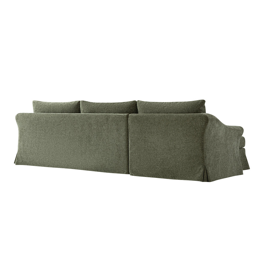 Frognal Modular Loose Cover Grande Left Hand Facing Chaise Sofa, Cypress Chenille